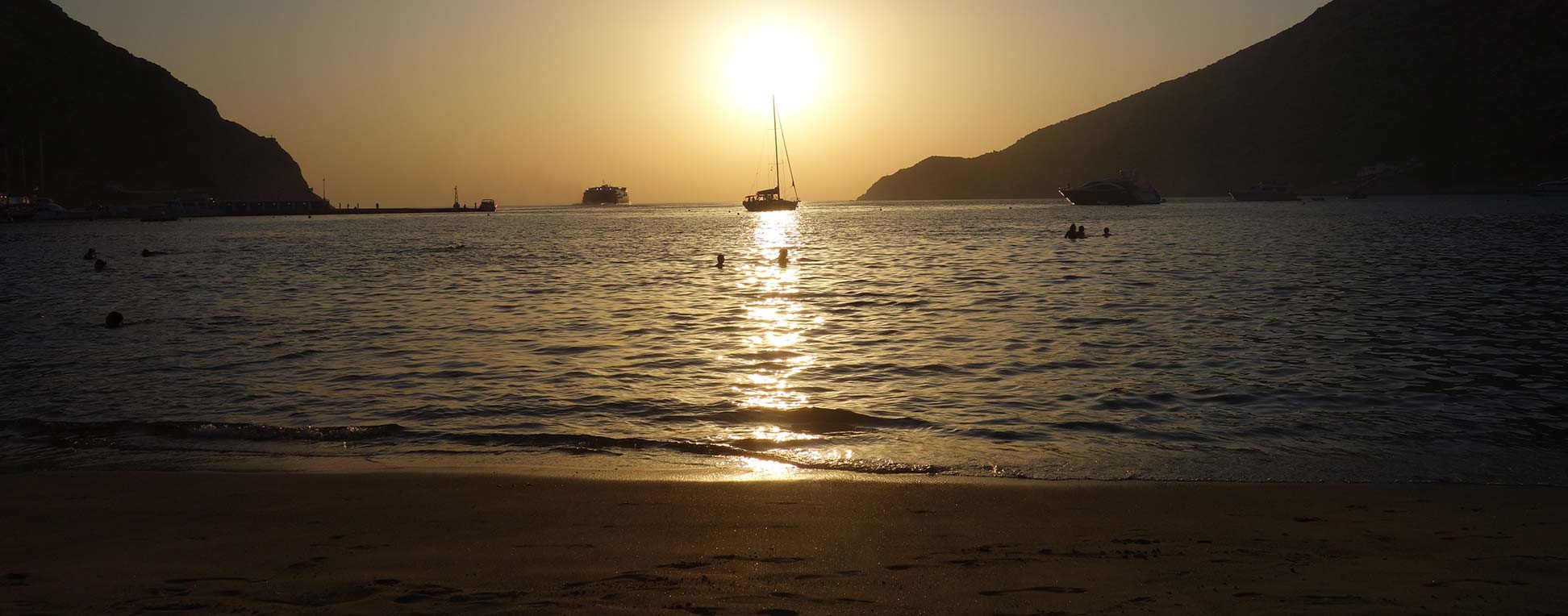 Sunset at Kamares in Sifnos